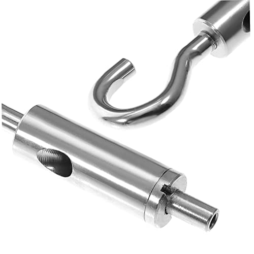 Cabilock 5pcs Wire Rope Turnbuckle Hook and Eye Tensioner Heavy Duty Tension Hooks for Outdoor Shade Tent Use and Securing Cables Weatherproof and Hardware Accessories miniatura 3