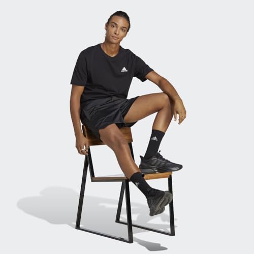 Image of Adidas Mens Essentials Single Jersey Embroidered Small Logo T-Shirt