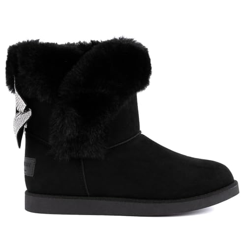 Juicy Couture Women's Slip On Winter Boots Warm Winter Booties