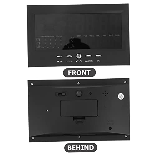 Cabilock 1 Set Electronic Alarm Clock Desktop Clock Table Clock Durable Alarm Clock Multi-Functional Alarm Clock Decorative Clock Voice-Controlled Clock Color Screen Calendar Alarm Clock