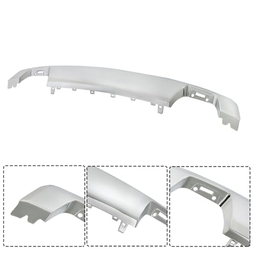 Image of Front Bumper Skid Plate Lower Valance Trim Molding Chrome Replacement for F150 2021-2023 ML34-17F771-ACW