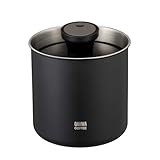シービージャパン コーヒーキャニスター 密閉 コーヒー豆 保存容器 ステンレス 遮光 脱気 1L パッキン付き 鮮度を保つコーヒーキャニスター1000 QAHWA