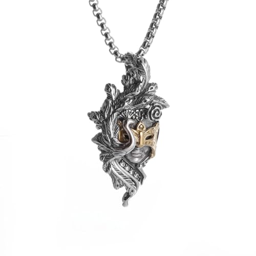 Bijoux cadeaux parfaits : Collier pendentif gothique phénix pour fête