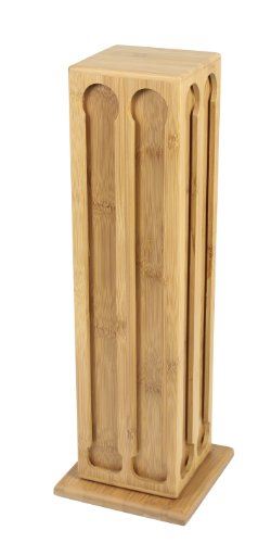 Ambiance Nature 508823 - Dispensador de cápsulas Giratorio (de bambú, para 80 cápsulas)