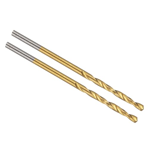 Image of PATIKIL 1.5mm Drill Bit, M42 8% Cobalt High-Speed Steel Jobber Straight Shank 135° Titanium Nitride (TiN) Coated for Hard Metal Stainless Steel - 2 Pack