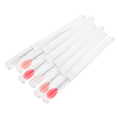 FOMIYES 6pcs Silicone Lip Brush Set Lipstick Applicator Lip Makeup Brushes Eyeshadow Makeup Brush for Women