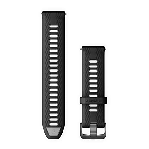Garmin Pulseira de relógio QuickFit de 22 mm - preta/cinza pó