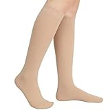 Kompressionsstrümpfe Damen & Herren 22-32 mmHg - Medizinische Stützstrümpfe Klasse 2 für Flug, Reise & Schwangerschaft, Thrombosestrümpfe gegen Krampfadern & Schwellungen, Geschlossene Zehen