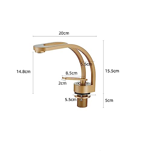Mitigeur chaud et froid cascade pour vanité de salle de bain moderne - 3