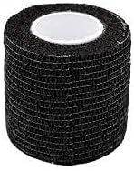 Tattoo Grip Bandage Black – Tattoo Machine Grip Tape | Non-Slip & Disposable Grip Wrap (Pack of 1)