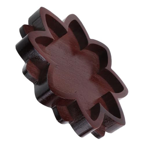 Unomor Wooden Lotus Tray Crystal Storage Bead Board Jewelry Display Plate Decor