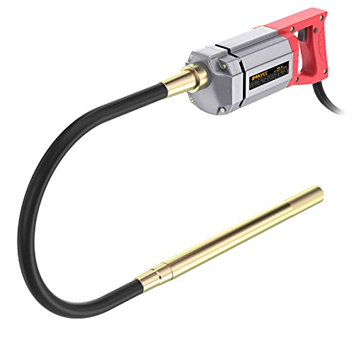 IMAYCC Vibrateur en Béton, Vibrateur de Construction électrique 1300W, 4300 tr/min, Longueur de Tige Vibrante 2M, Diamètre de l'arbre de Vibration 35mm,pour Routes,...