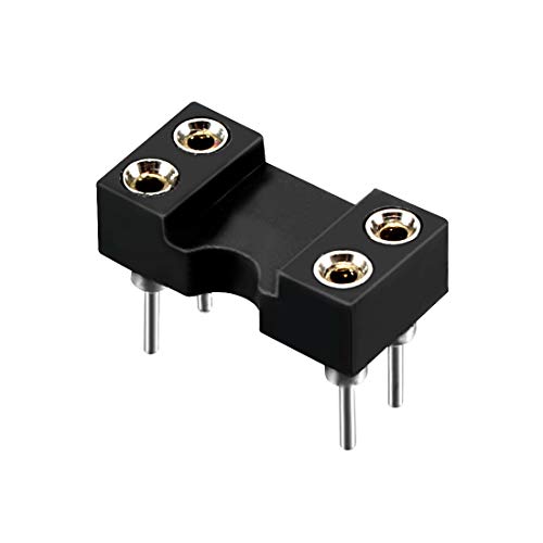 Adaptador de conector de 2 filas uxcell para soldadura DIP IC de 7,6 mm