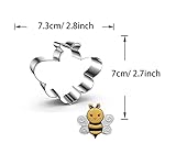 WDYJMALL Bee Honeybee Shape Cookie Cutter - C - Image 2