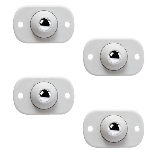4 Pcs Wheels for Kitchen Appliances, Self Adhesive Castor Wheels 360 Degree Mini Caster Wheels Small Appliance Wheels for Small Furniture Trash Can Box Storage Box