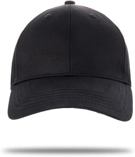 Chapeaux grande taille unie casquette été coton ajustable pour homme moderne