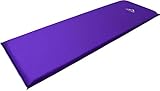 normani SELBSTAUFBLASENDE ISOMATTE THERMOMATTE Farbe Violett Größe 200 x 70 x 15 cm