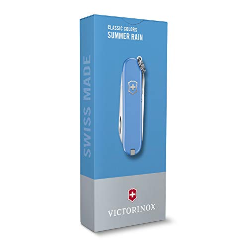 Image of Victorinox Swiss Army Knife - FRESH. STYLISH. COLORFUL SWISS CLASSICS - 7 Function, Multitool with a Pair of Scissors - Summer Rain, 58 mm