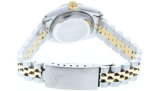 Rolex Ladys Automatic Datejust Watch 69173 Champagne Roman Dial & 18k Gold Fluted Bezel (Certified Preowned)3