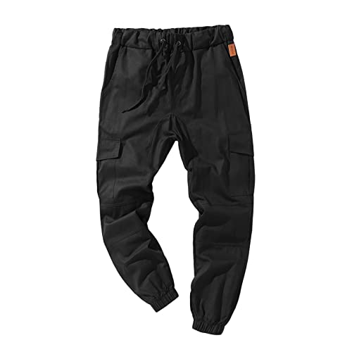 Men's Slim Fit Casual Cargo Pants Hiking Pants Workout Joggers Sweatpants for Men M-3XL4