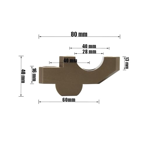 Abrazadera elevada manillar Tracer 900 aluminio resistente acabado premium 3