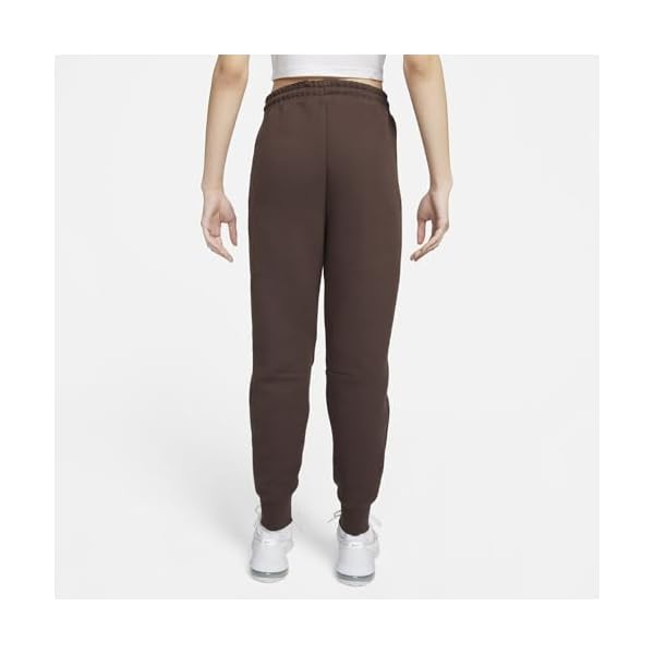 Nike Sportswear Tech Fleece Women's Mid-Rise Joggers (US, Alpha, Large, Regular, Regular, Baroque Brown/Black) - Image 3