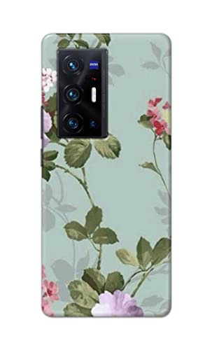 Image of Printed Hard Back Cover Case for Vivo X70 Pro Plus | Vivo X70 Pro+ Back Cover (Floral Painting) -702
