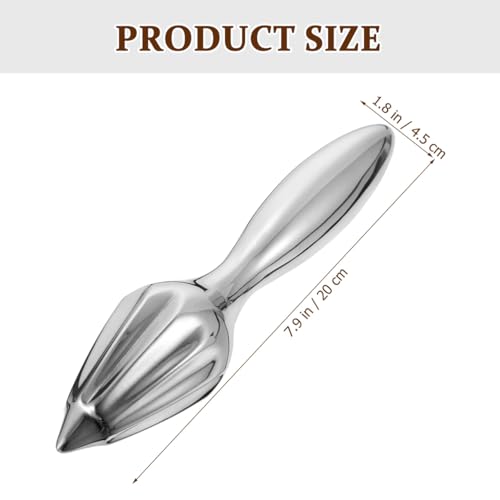 Stainless Steel Citrus Reamer Handheld Lemon Squeezer Reamer - Manual Lemon Juicer Easy to Hold Kitchen Juicing Tool Manual Orange Lime Lemon Juice Extractor for Home Bar Cafe Use by DOITOOL - Used condition - Image 4
