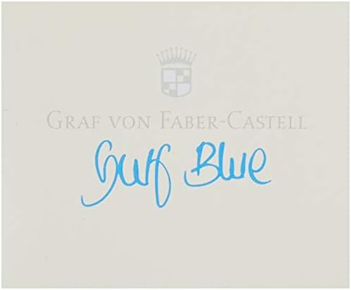 Graf von Faber-Castell 6 Ink cartridges: Gulf Blue, 141118