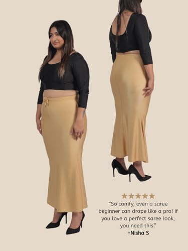 Image of TWIN BIRDS Women Shimmer Nylon Saree Shaper | Shapewear Silhouette