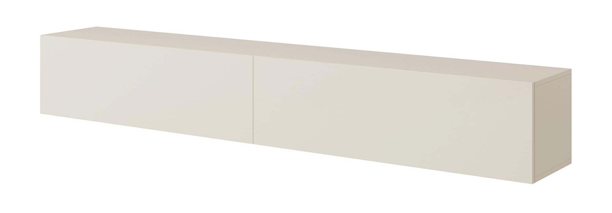 Selsey Meuble TV Armoire De Télévision 200 cm Suspendu Salle De Séjour Chambre À Coucher Gris Beige Bisira