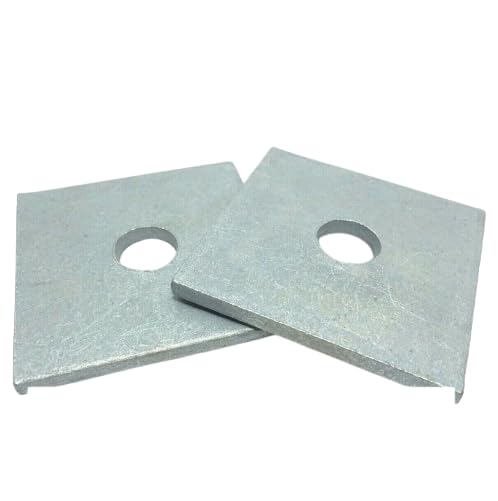 (Qty 25) 3/4" x 3" x .25 (Approximately) Square Bearing Plate Washer Galvanized for DIY Real Men