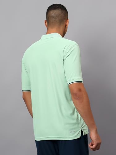 Image of Vector X Adults Mens Sports Wear Polyester Half Sleeves All Day Wear tee Shirt Polo T Shirt Detailing with Contrast Color Tipping on Sleeves & Collar for Casual Wear Regular Fit Tshirts