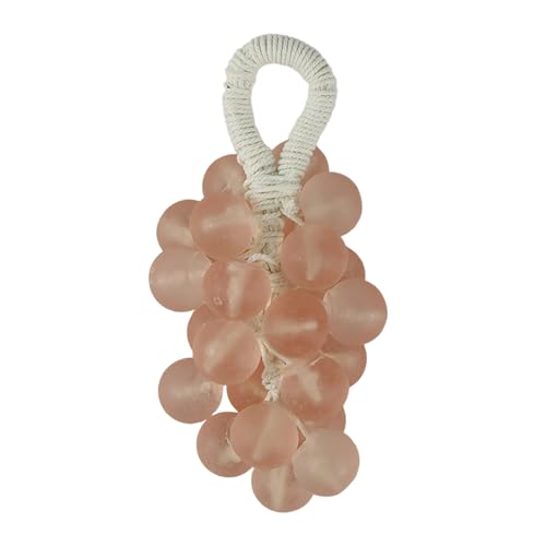 Jabón de nudos de uva, jabón de uva de cristal, jabones hechos a mano en forma de uva, limpieza multiefecto, alimento vegetal natural, adecuado para todo tipo de piel (B)