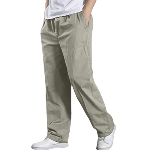 Pantalon d'été en coton homme la solution contre la chaleur avec élastique confort