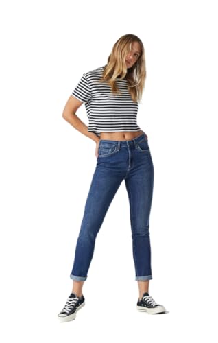 Mavi Women's Kathleen High Rise Slim Boyfriend Jeans