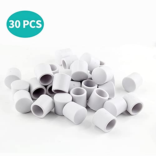 Zorveiio 30 Pcs White Door Stop Bumper Tips, 0.39 Inch Id Rubber Door Stopper Bumpers Door Stop Caps For Door & Wall Protection #TOP1
