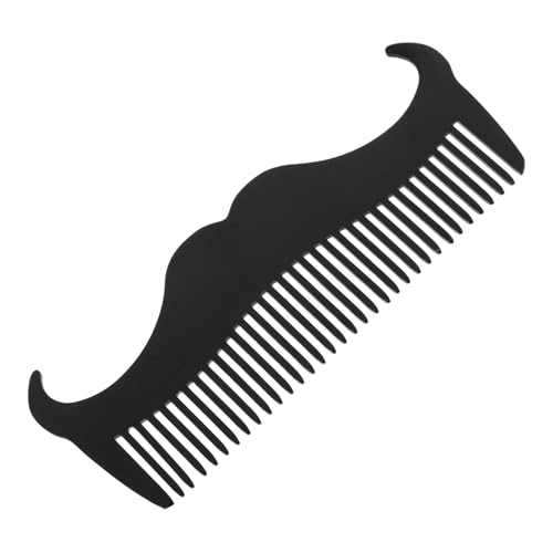 Baluue Beard Shaping Template Comb Beard Brush Stainless Steel Hair Comb for Men