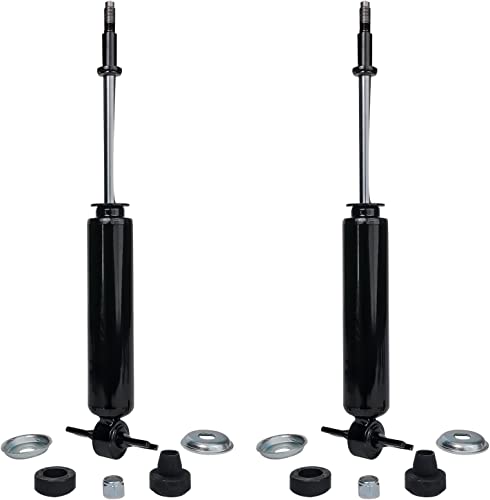 Image of Detroit Axle - Front Shock Absorbers for 2002-2008 Dodge Ram 1500 Replacement 2003 2004 2005 2006 2007, 2 Complete Shock Absorbers 2 Sway Bar Links