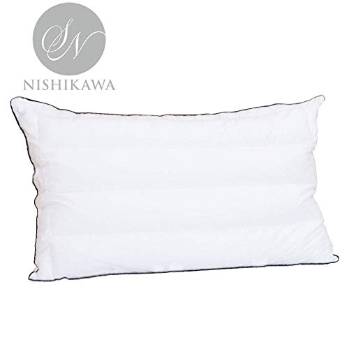 【Amazon.co.jp 限定】昭和西川(Showa-nishikawa) 日本製 ホワイト 43×63cm ホテル モード ピロー 【パイプ入かため まくら】 2211004659998