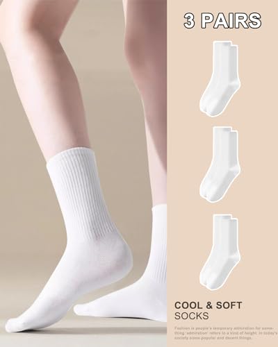 SHIZEN Womens Crew Socks 3-12 Pairs Pack Size 6-114