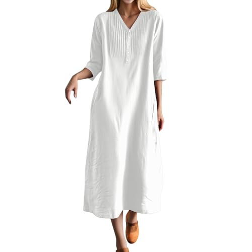 Robe longue ample décontractée confection soignée tombé fluide élégant