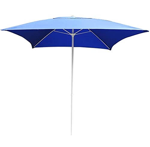 Parasol de jardin bleu pour protéger la table du soleil d'été