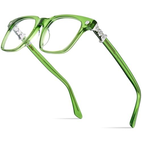 Image of HEPIDEM Acetate Glasses Frame Men Women Square Eyeglasses Optical Spectacles 9395