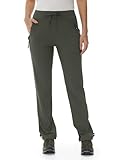donhobo Damen Wanderhose Leichter Quick Dry Outdoorhose Stretch Trekkinghose Atmungsaktiv Wasserabweisend Funktionshose Jogginghose Armeegrün L