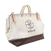 Tool Bag, Canvas Tote for Hand Tools is Heavy Duty Organizer with Steel Frame Mouth Klein Tools 5102-16