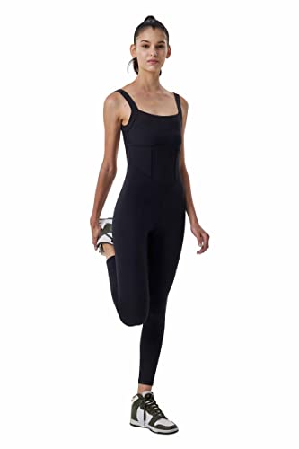 Image of LOVESOFT Workout Jumpsuits for Women Sleevesless Bodycon Backless Unitard