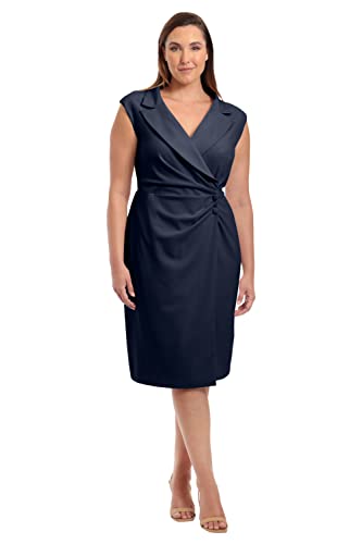 Maggy London Women's Tuxedo Blazer Wrap Dress4