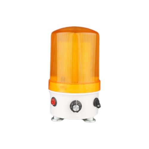 Baliza giratoria amarilla con control de volumen ajustable y luz indicadora 2