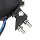 LED Rücklicht Motorrad Bremslicht Rotlicht 12V Universal Bremsleuchten, Glänzend Silber mit Rot Gläser, Rundes Retro-Motorrad-Bremslicht